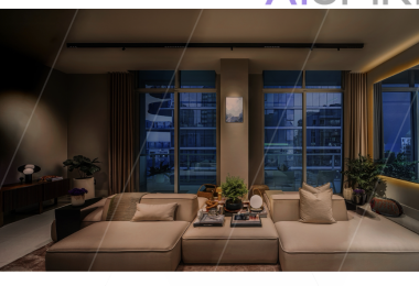 WAC group and aispire lighting products in modern living room